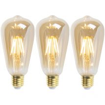 Set mit 3 E27 dimmbaren LED-Lampen ST64 Goldline 5W 380 lm 2200K