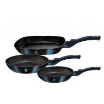3er-set Granitpfannen 20/24/28cm Berlinger Haus Bh-6140 Aquamarin