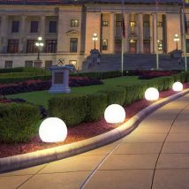 Led Außen Kugelleuchten Solarleuchte Steckleuchte Erdspieß Gartendeko Wegleuchte, Ip44, 4er Set