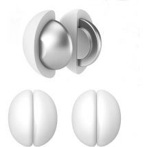 3er Set Magnetische Duschvorhanggewichte Mit Silikondichtung – Rostfreie, Robuste Gewichtskugeln Für Dusch- Und Vorhangschals, 3 Stück, Weiß