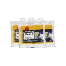 Sika - 3er-set Mikrosynthetische Fasern Cem - Für Beton Und Mörtel - Fasern 6 - 150 G