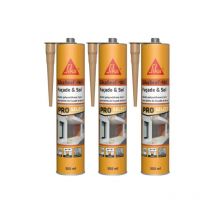 3er-Set Polyurethan-Dichtstoffe 2 in 1 Sika Sika seal-183 Fassade & Boden - Steinton - 300ml