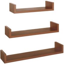 3er set wandregal mod. Calamita farbe kirschbaum
