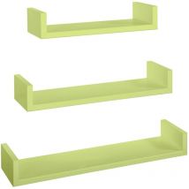 3er set wandregal mod. Calamita farbe grün