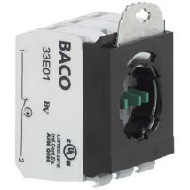 333E10 Kontaktelement mit Befestigungsadapter 1 Schließer tastend 600 v 1 St. - Baco