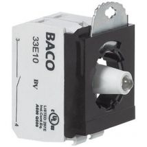 Baco - BA333EAGL11 Kontaktelement, LED-Element mit Befestigungsadapter 1 Öffner, 1 Schließer Grün tast