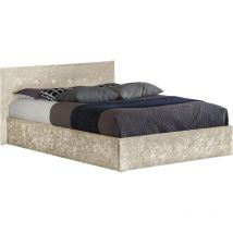 3ft Crushed Velvet Ottoman Bed Frame in Cream