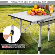 3FT Portable Folding Camping Picnic Table Party Kitchen Outdoor Garden BBQ Desk