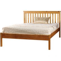 5ft Wooden Bed Frame in Caramel