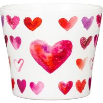 Blumentopf aus Keramik, Farbe: Heartbeat, 13,1 cm Durchmesser, 11,2 cm hoch, 0,9 l Vol. - Scheurich