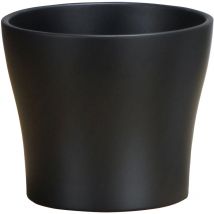 Blumentopf aus Keramik, Farbe: Anthrazit, 23,8 cm Durchmesser, 21,8 cm hoch, 6,7 l Vol. - Scheurich