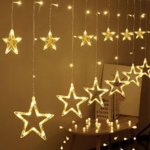 Bleosan - 3m Rideau Lumineux Étoile Blanc Chaud Guirlande Lumineuse Fenêtre Noël Intérieur usb led Décoration Noël Lumineux Jardin Chambre