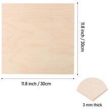 3mm Birkensperrholz 6pcs Diy-kit Fuer Lasergravur Und Laserschneiden
