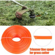 3mm Trimmer Line Nylon Cord Wire Square String Petrol Grass Trimmer 50m