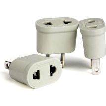 3PCS Adaptateur fr vers us Convertisseur Prise Europeénne vers Fiche Américaine pour Brancher Appareils Français France Europe aux usa pour Aller aux