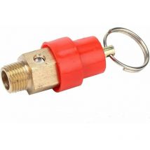 3pcs Brass Relief Valve Air Compressor Safety Pressure Regulator Pressure Reducing Valve (G1/8'')