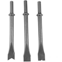 3Pcs Jeu de Burins Pneumatiques à Marteaux Pneumatiques Jeu de Forets Pneumatiques à Marteaux Très Longs
