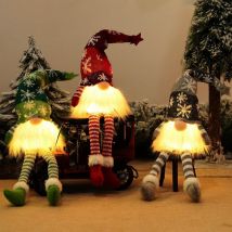 3PCS Noel Lumineux, Lutin de Noel Farceur de Peluch, Deco Table Noel Interieur Maison, Decoration Noel Lumineuse, Décoration de Noël Intérieur,