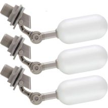 3PCS Robinet Flotteur 1/2 Pouce,Avec Bras RéGlable Pour Abreuvoirs à BéTail, Aquariums, Aquaculture