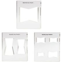 3 Pack Decorative Woodworking Templates, 7-in-1 Decorative Bow Tie Template