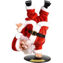 Mimiy - Jouets de poupée de noël électriques, ornements de danse chantante, décorations musicales exquises, cadeaux d'anniversaire, Rotation inversée