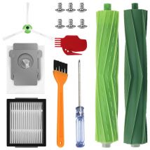 Mimiy - Convient aux accessoires de balayeuse iRobot, brosse latérale i4 i7 i8 + E7 E6 j7 + sac à poussière, brosse à rouleau filtre
