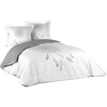 3tlg. Bettwäsche Baumwolle 240 x 220 cm 1642369