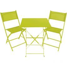 3tlg Bistroset Gartenmöbelset Limegrün-MGM6000L-3tlg