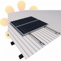 Sunfer - 03V2 Soporte para placa solar coplanar fijación a correas, cubierta chapa