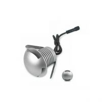 3W Faretto Incasso led 12V-24V Segnapasso Carrabile 2 Fascio Luce Esterno IP67 Bianco Freddo