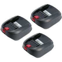 Powerwings - 3X 14,4 v Li Akku für Bosch 14,4V psr 14.4 LI-2 psr 14.4 li pst 14.4 li psb 14.4 LI-2 Akku Ersatz für Bosch AL2204CV AL2215CV, 1 600 Z00