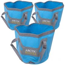 Arctic Hayes - 3x CWB20L Collapsible Compact Space Saving Folding 20 Litre Bucket