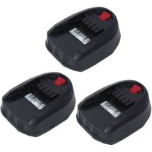 3X Battery 14,4V 1.5Ah for Bosch 2607336037 2607336038 2607336194 2607336205 for bosch Power Tool psr 14.4 LI-2 psr 14.4 li psb 14.4 LI-2 lampe pml