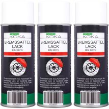 Koka Bremssattellack Spray Rot 3x 400ml – Hitzebeständig bis 300°C – Schnell trocknend – Hohe Deckkraft – Kratzunempfindlich