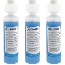 3x Nettoyant liquide circuit lait (250ml) AS-411577 pour machines à café par Allspares