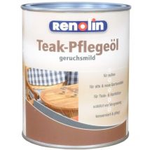 3x Renolin Teak Pflegeöl 1L Holz Transparent Außen Schutz Möbel Wetter Politur