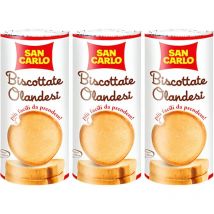 3x San Carlo Fette Biscottate Olandesi Dorate Friabili e Croccanti 3x125gr