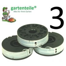Gartenteile - 3x Spule passend für einhell bg-et 5030 Elektro Rasentrimmer - Doppelfaden Spule