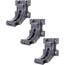 3er-set Wandhalterung Für Markise Hhg-606, Wandkonsole Wandmontage Adapter Grau