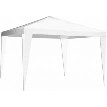 Gdlc - 3x3 M Pavillon In Stahl Mit Oasis Weißes Polyethylen -tuch