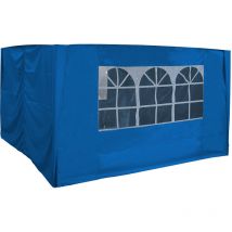 Greenbay - 3x3m Pop Up Gazebo Marquee Outdoor Garden Party Tent 4 Side Panels Blue