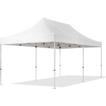 3x6m gazebo pieghevole PES 800, PROFESSIONAL 40mm alluminio, bianco