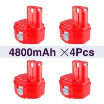 4 × 4.8Ah 1822 Ersatzbatterie für Makita Batterie 18V NI-Mh PA18 1822 1833 1834 1835 1835F 192827-3 1928273 192829-9 193102-0 193159-1 193 784-8