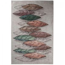 Tapis kilim – 120x170 cm – Polyester – Nature Floral – Lavable en machine – Antidérapant – UNAMOURDETAPIS