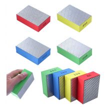 Memkey - 4 almohadillas de pulido a mano de diamante, bloques de lijado para vidrio de azulejos de cerámica de piedra, 4 niveles de rugosidad - 60