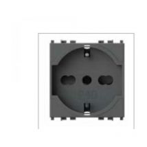 4 Box - 4 boÎte p40 socket 2p+t 16a pour vimar arke gris 4b.v19.p40