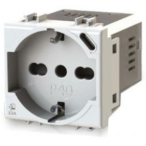 Modulo presa schuko con presa usb 3.1 tipo c, 5Vdc 3A, serie u, bianco, compatibile con serie Vimar Arkè - 4Box USBP40 3.0 4B.V19B.P40.USB