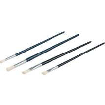 Roulor – Lot de pinceaux 4 pièces – Fibres soies – Manche en bois vernis