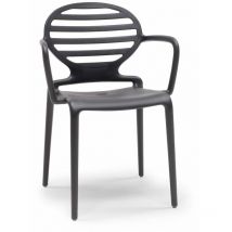 Scab Design - 4 Chaises design avec accoudoirs cokka - Lot de 4 - extérieur et interieur