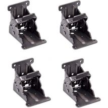 Linghhang - 4 charnières autobloquantes, supports de support pliants et goussets pour pieds pliants banc pliant